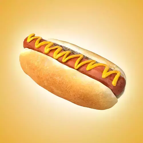 3D Photorealistic Hotdog Model 3D model