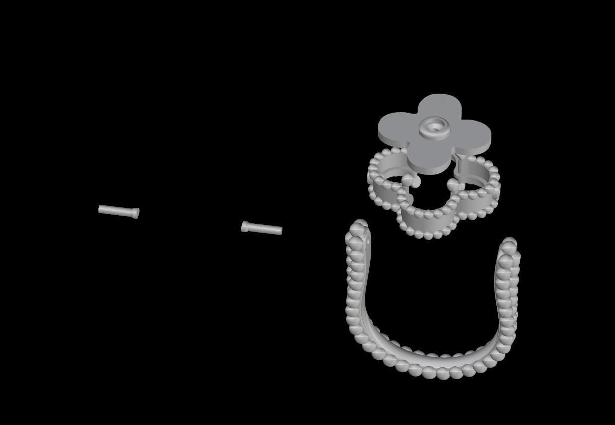 van cleef 3D print model_17