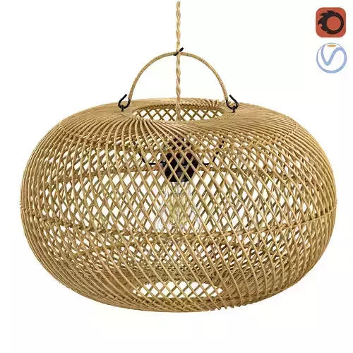Wholly Pendant Ceiling bamboo lamp Natural