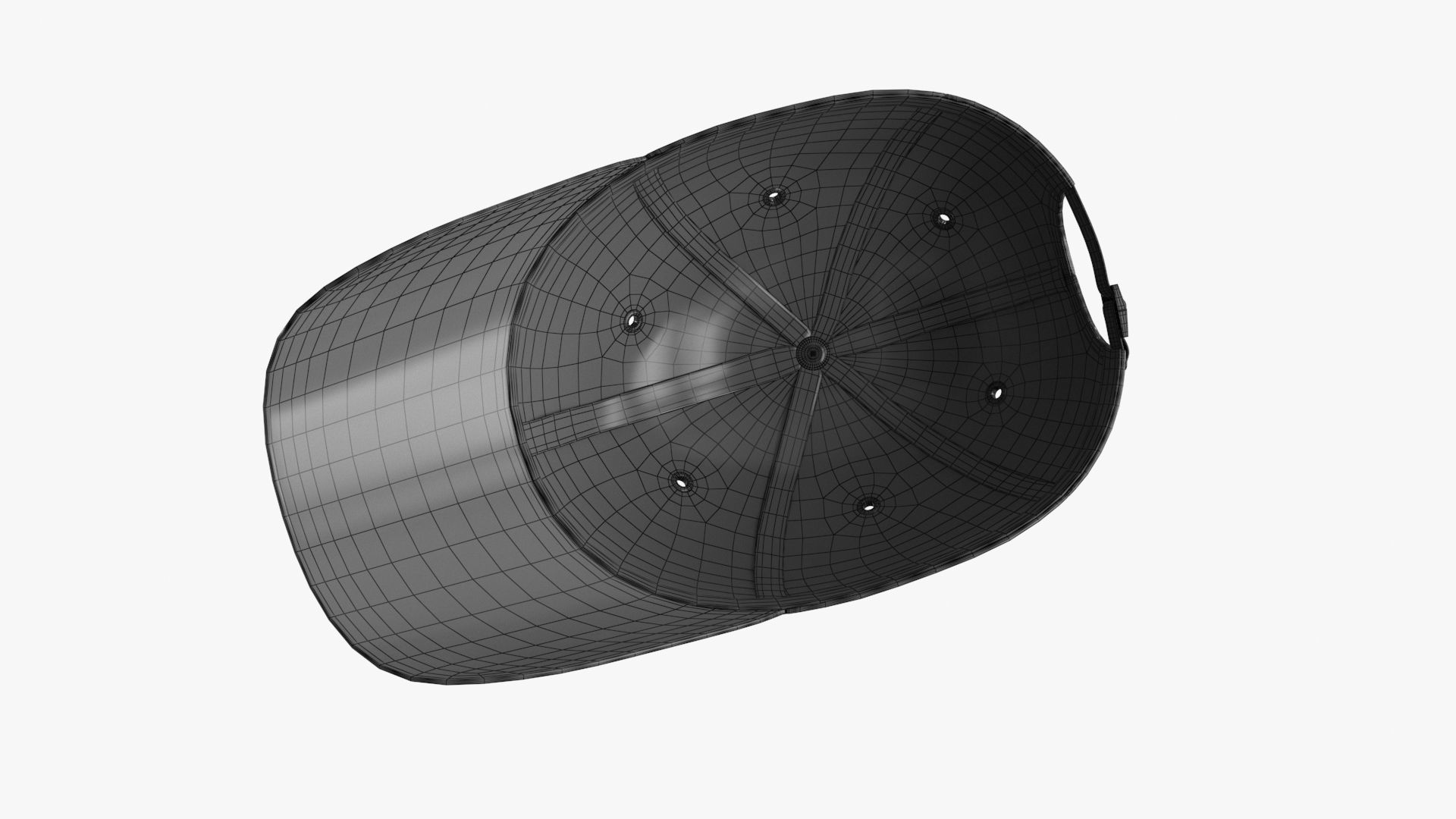 Tactical Mask Face And Ear Protection with Baseball Cap 3D Model Collection_11