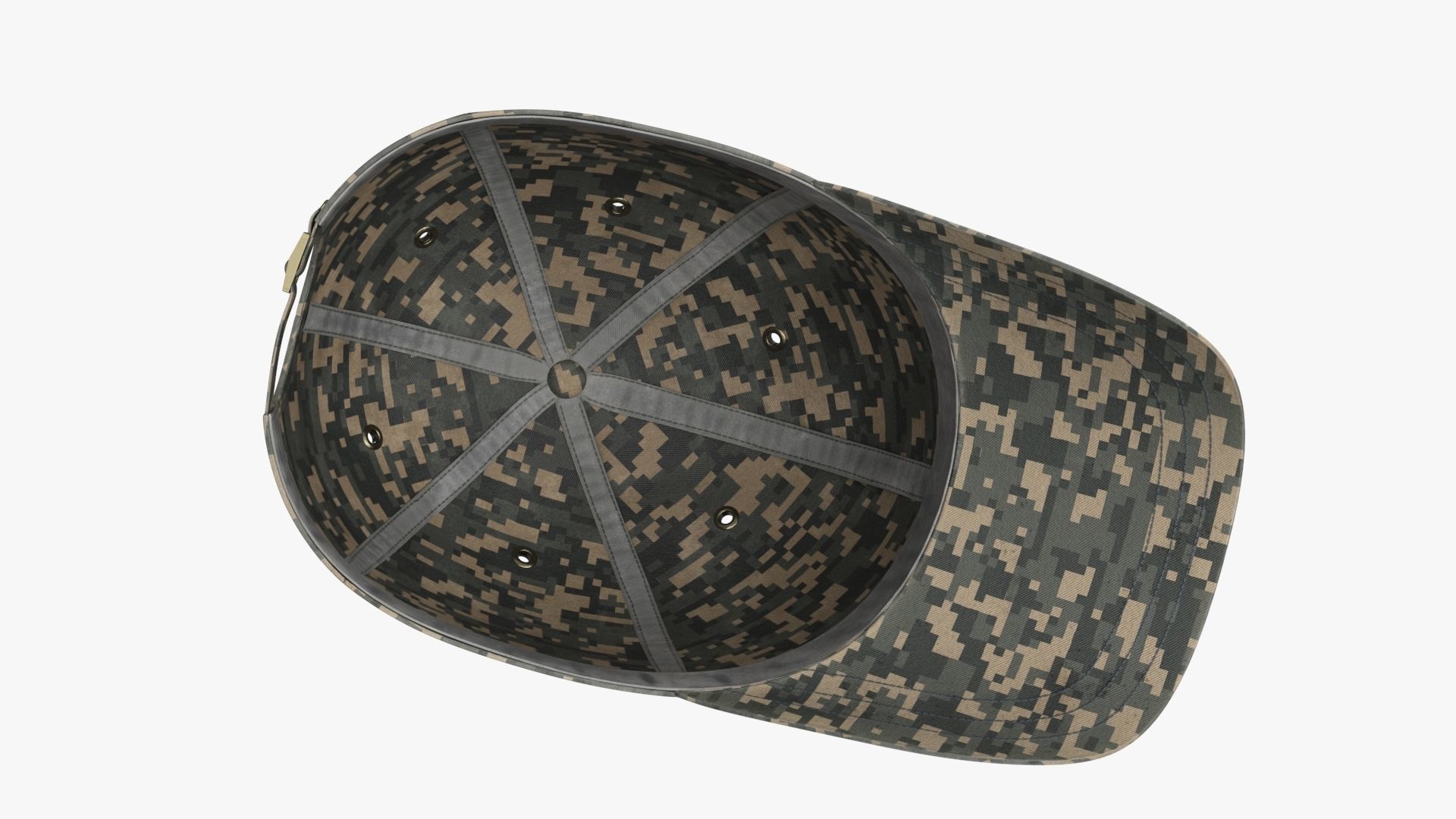 Tactical Mask Face And Ear Protection with Baseball Cap 3D Model Collection_20