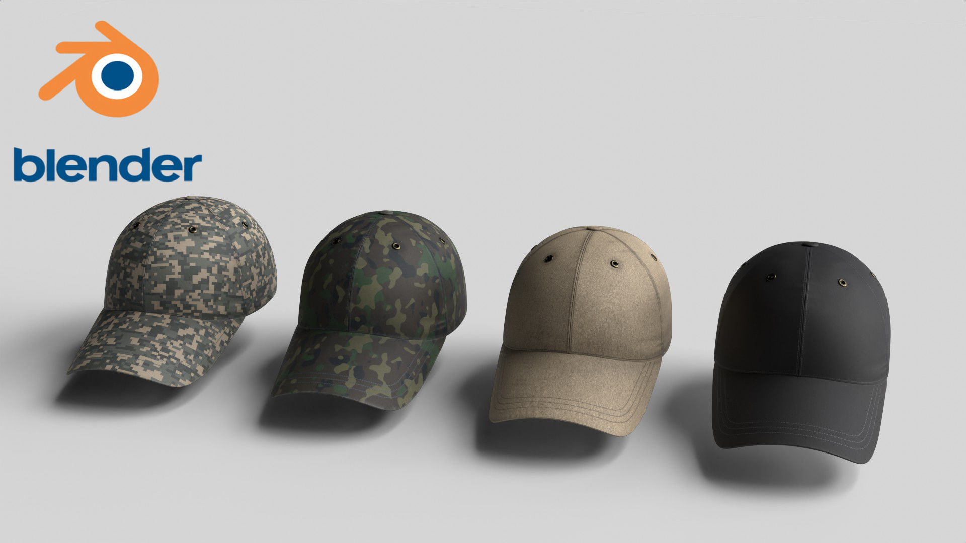 Tactical Mask Face And Ear Protection with Baseball Cap 3D Model Collection_16