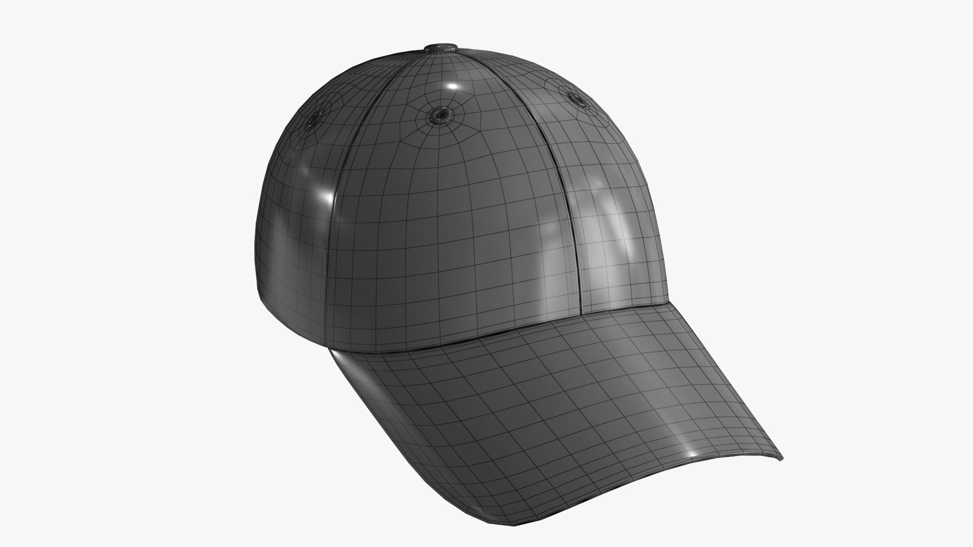 Tactical Mask Face And Ear Protection with Baseball Cap 3D Model Collection_15