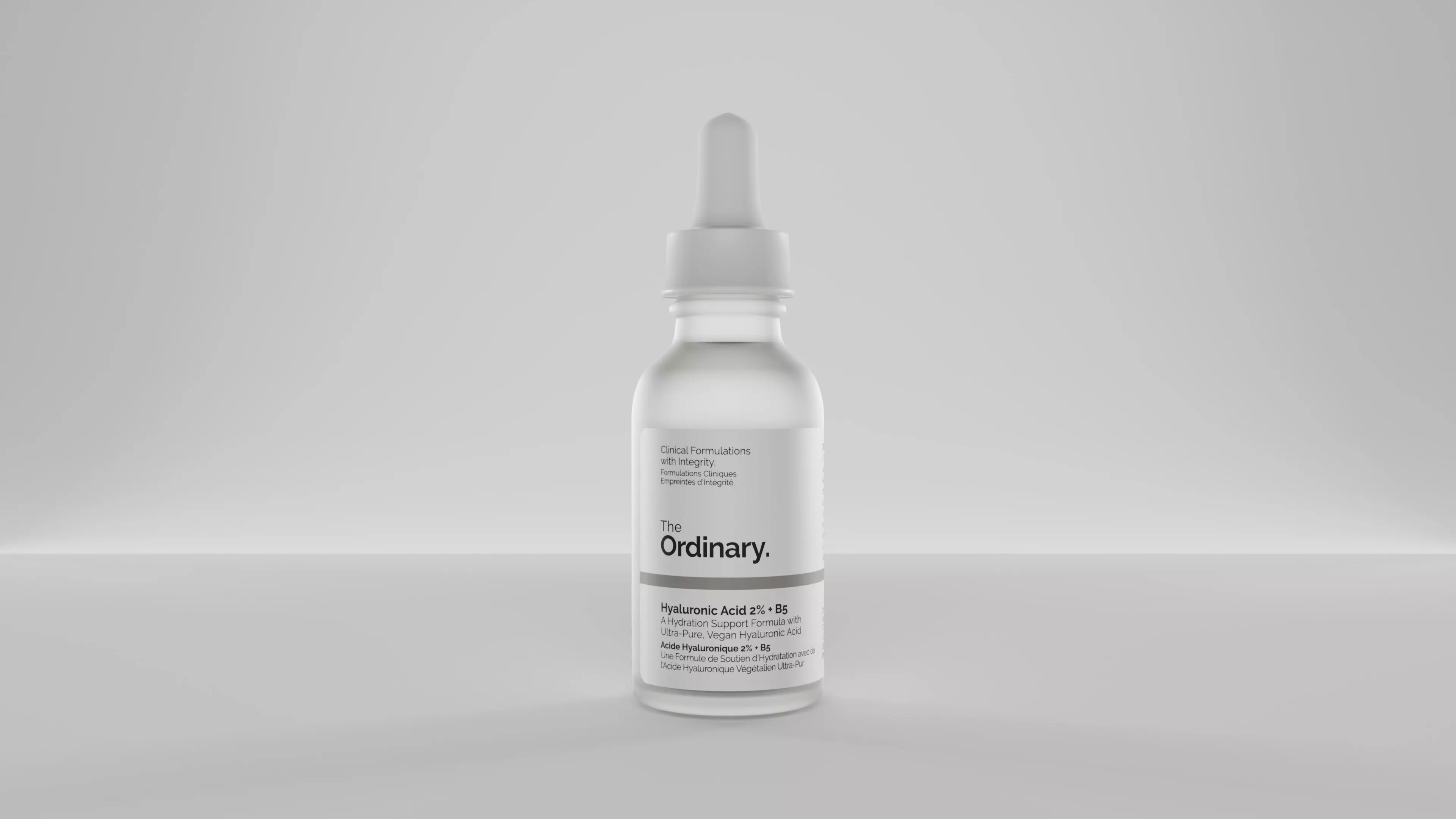 The Ordinary Hyaluronic Acid Bottle - 3D Visualisation Low-poly 3D model_0