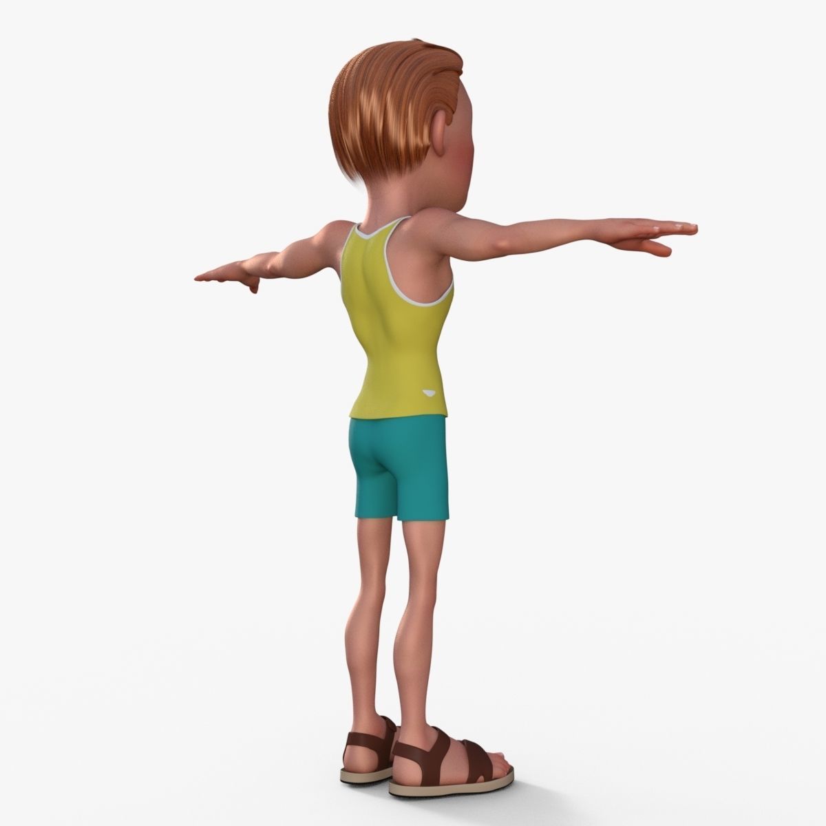 Sporty Man 3D model_6
