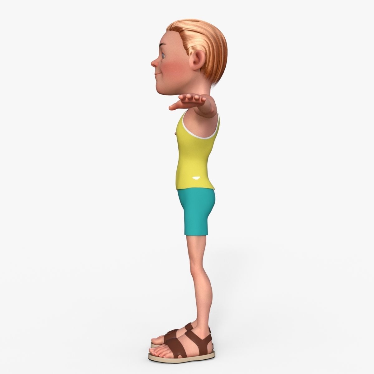 Sporty Man 3D model_11