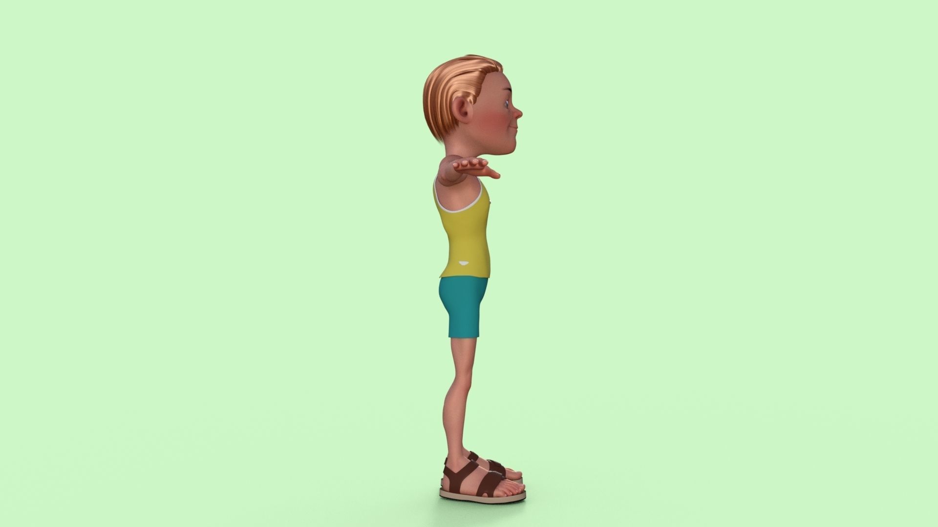 Sporty Man 3D model_29