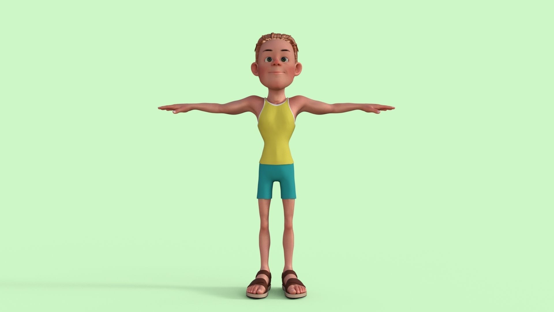 Sporty Man 3D model_31