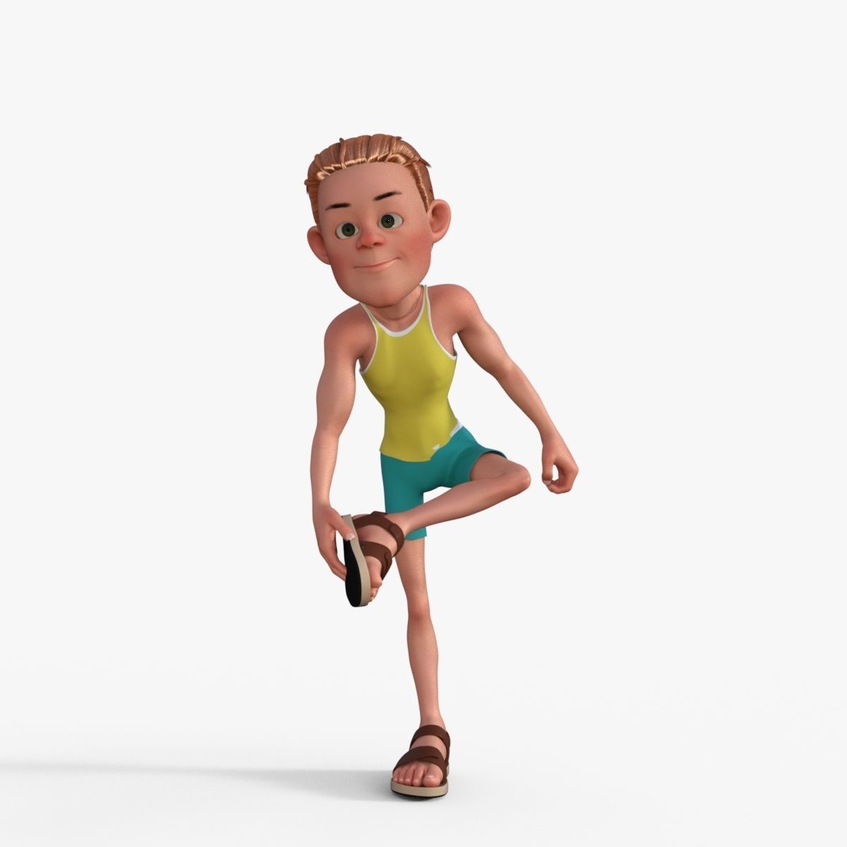 Sporty Man 3D model_15