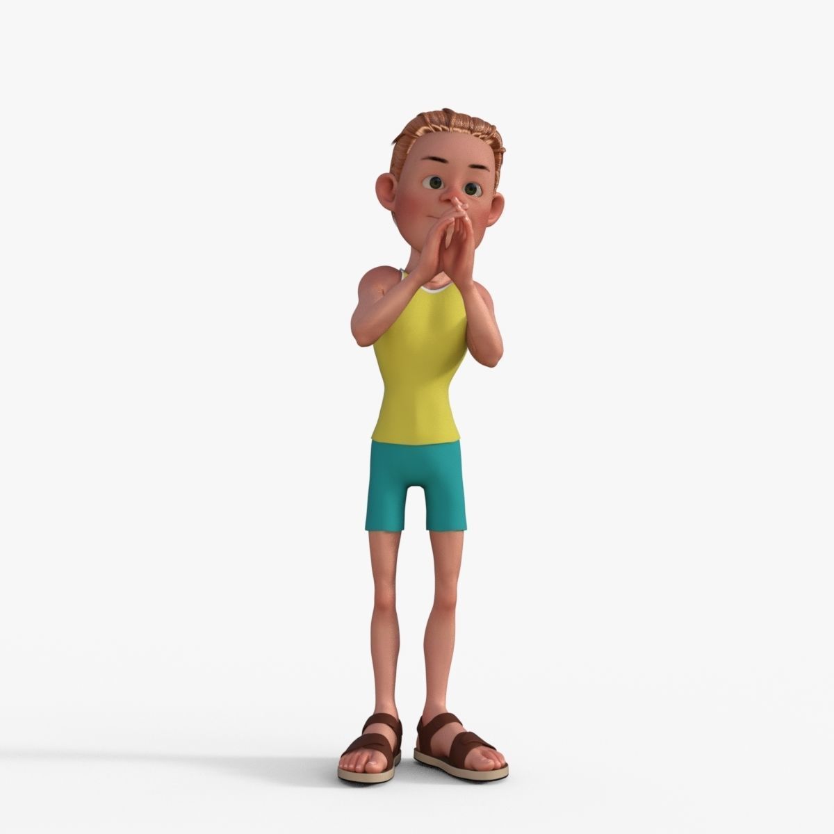 Sporty Man 3D model_13