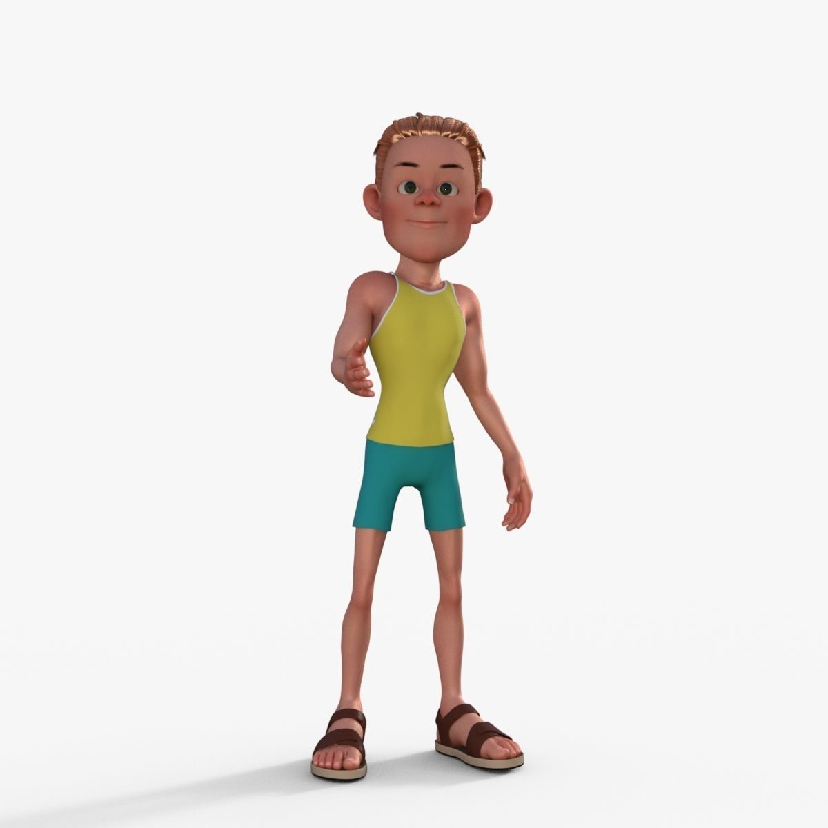 Sporty Man 3D model_19