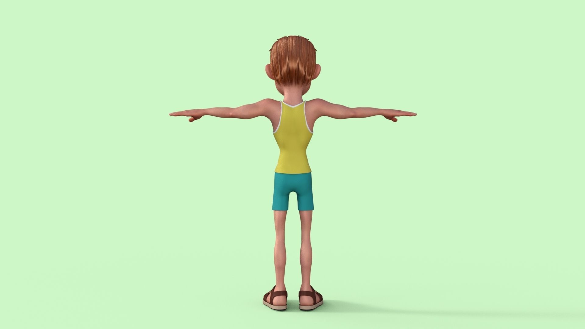 Sporty Man 3D model_23