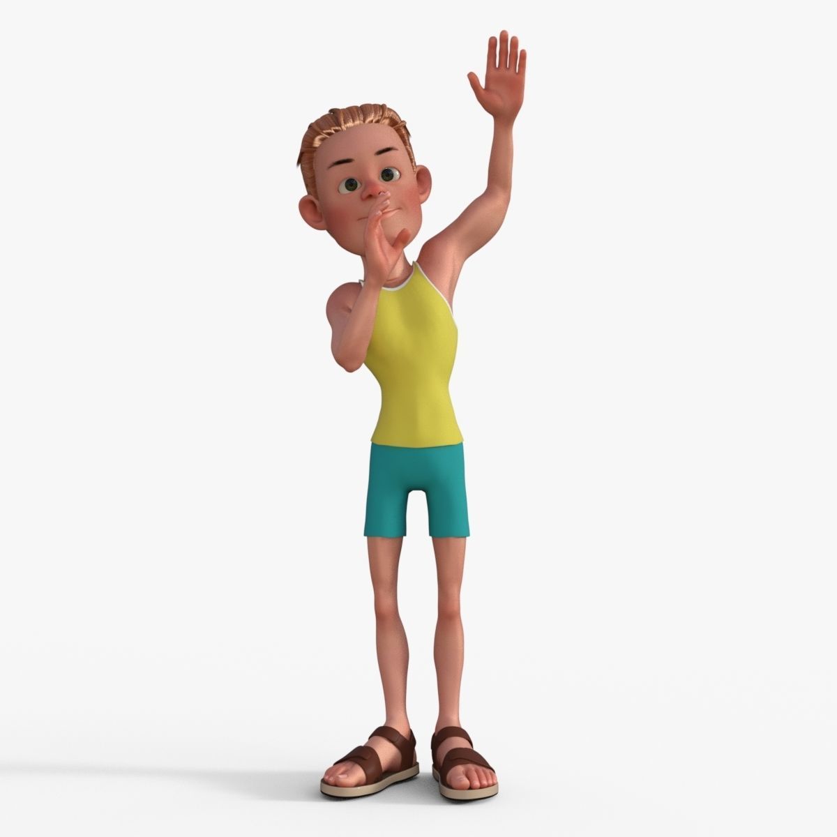 Sporty Man 3D model_16