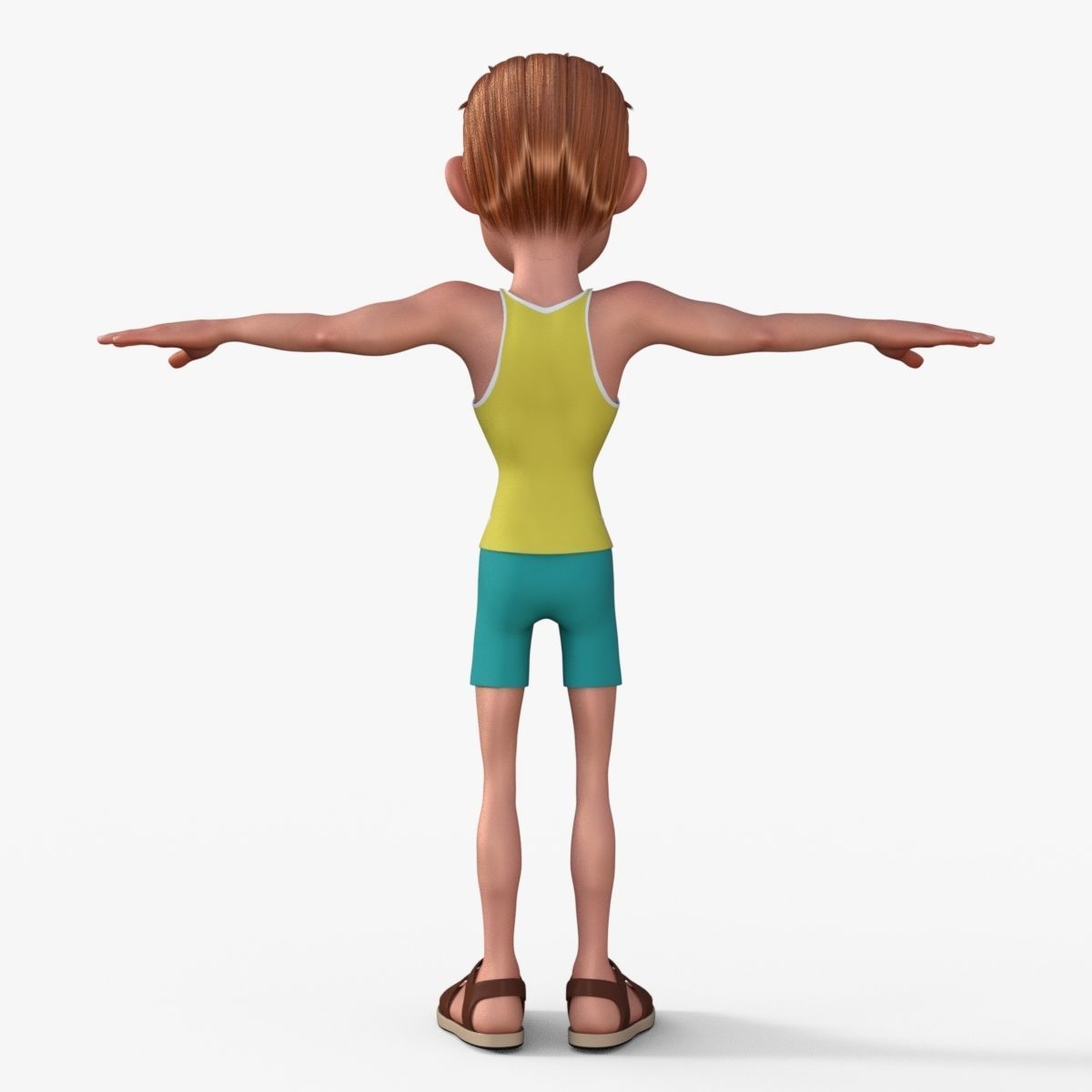 Sporty Man 3D model_5