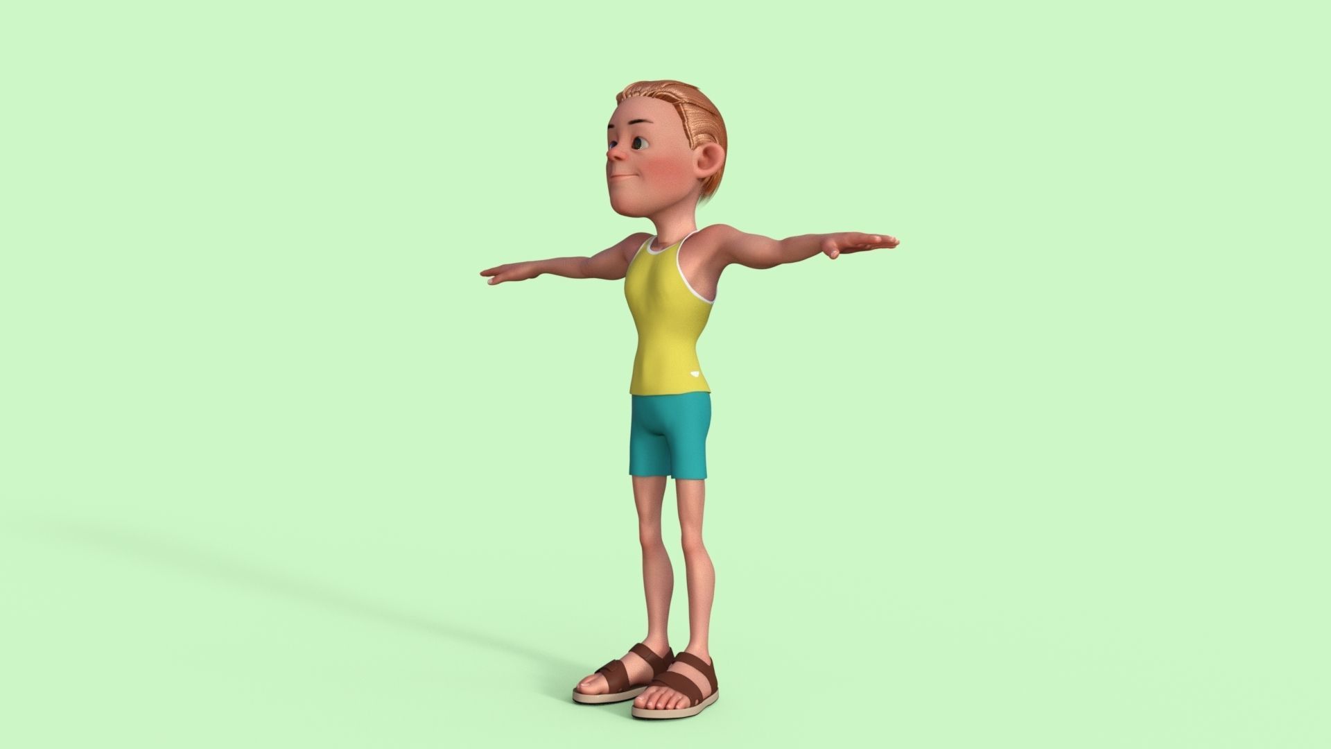 Sporty Man 3D model_22