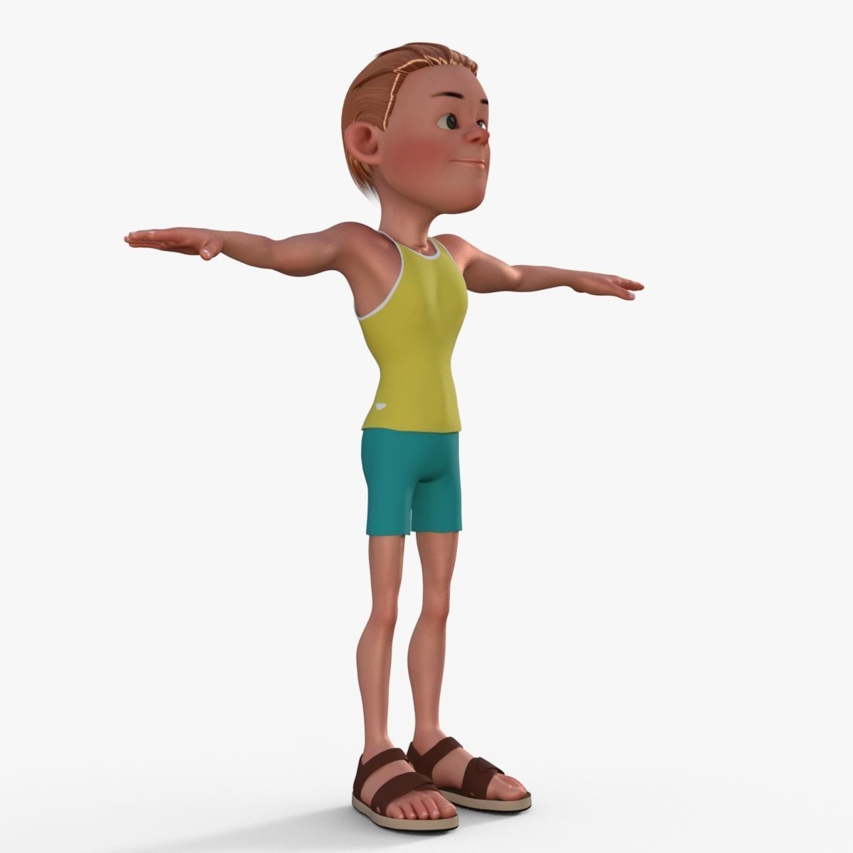 Sporty Man 3D model_8
