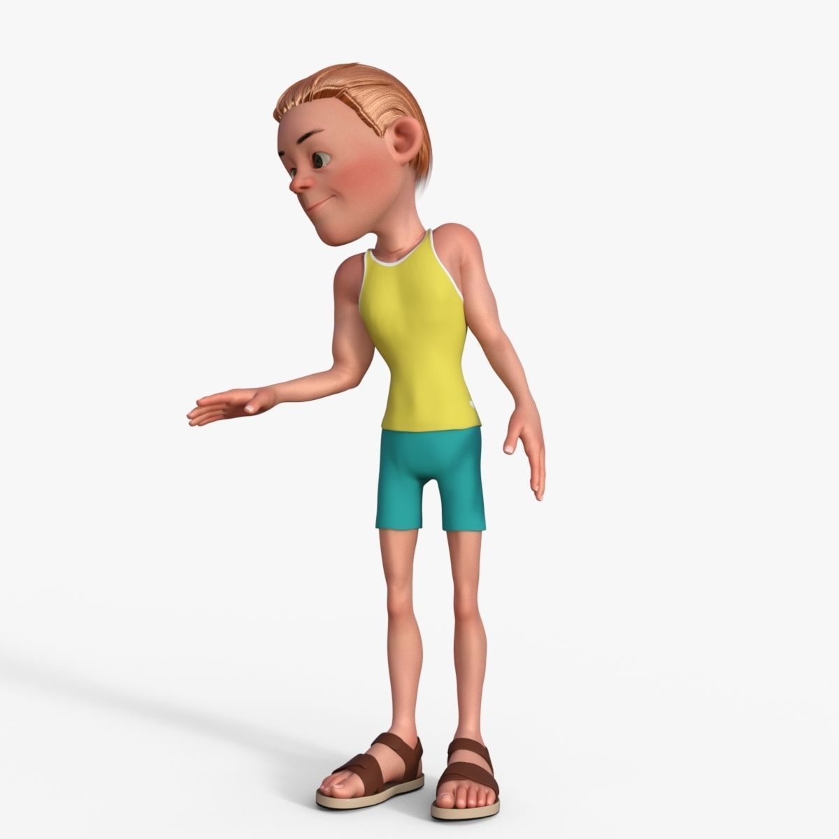 Sporty Man 3D model_14