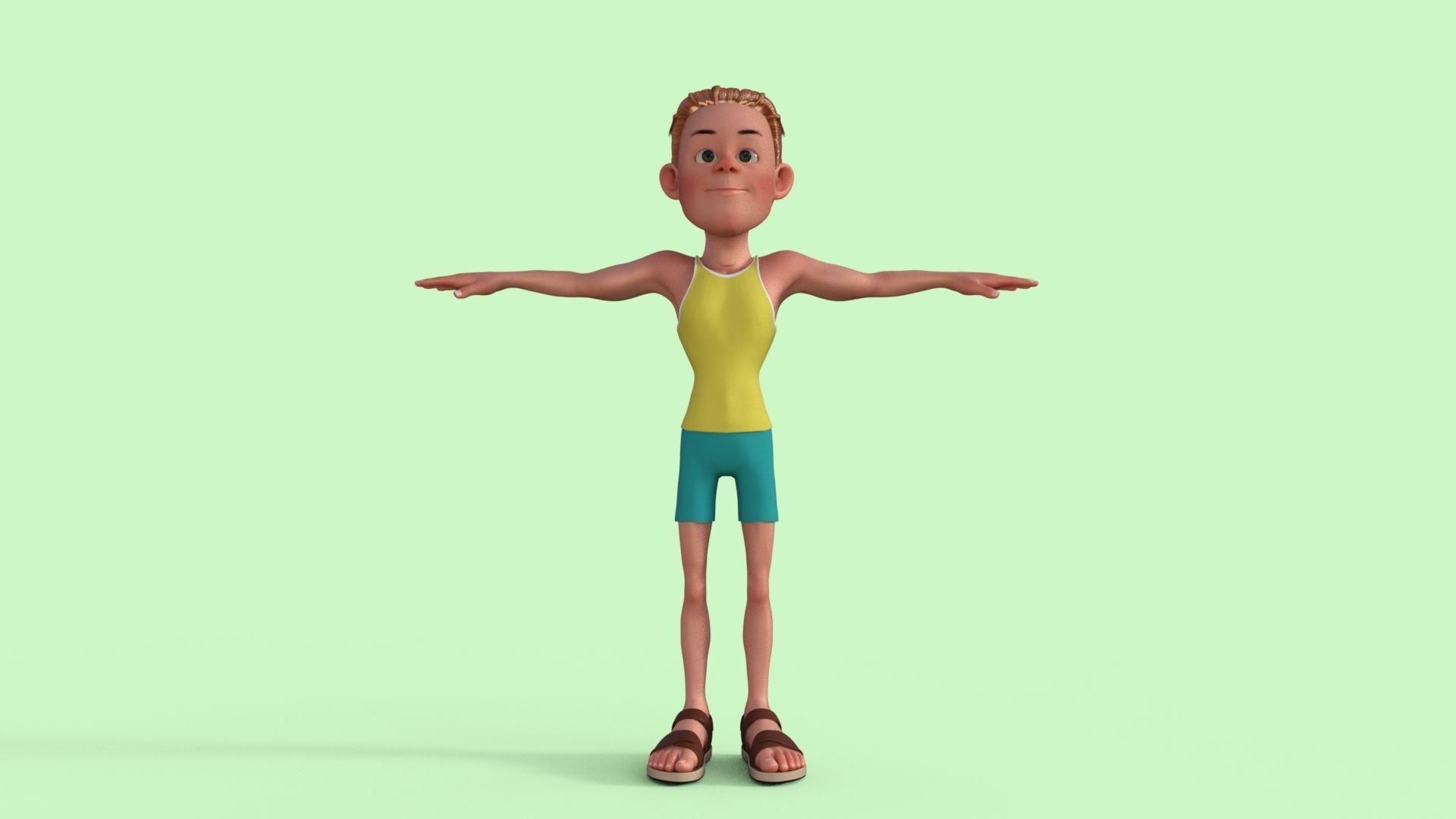 Sporty Man 3D model_24