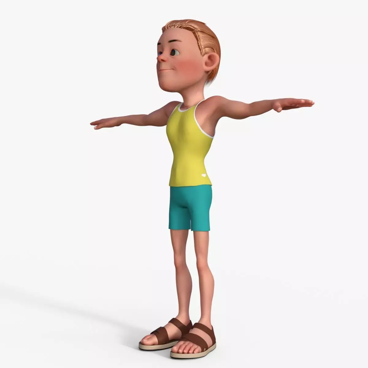 Sporty Man 3D model_0