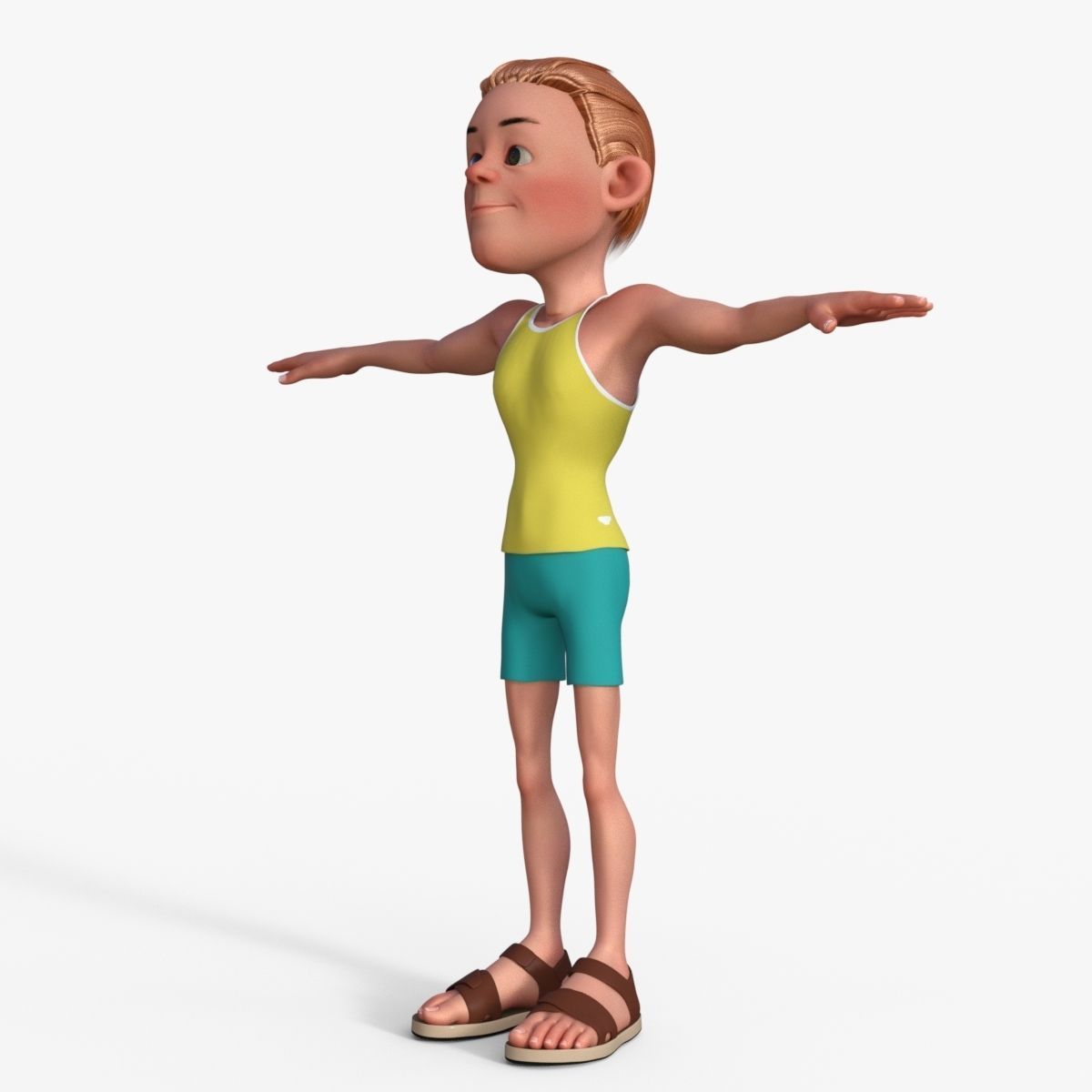 Sporty Man 3D model_2