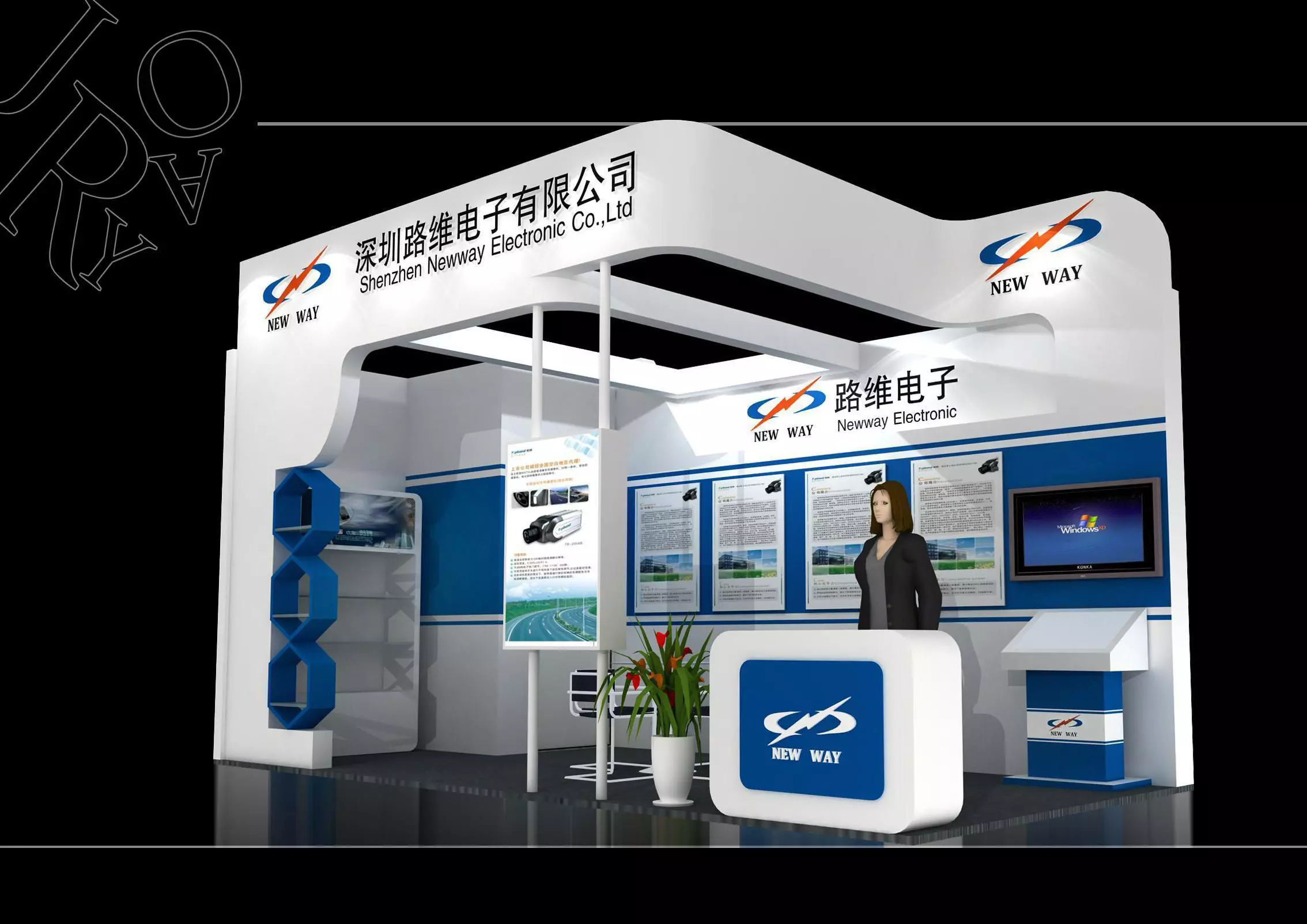 Booth - Area - 6X3-3DMAX2009-01 3D model_0