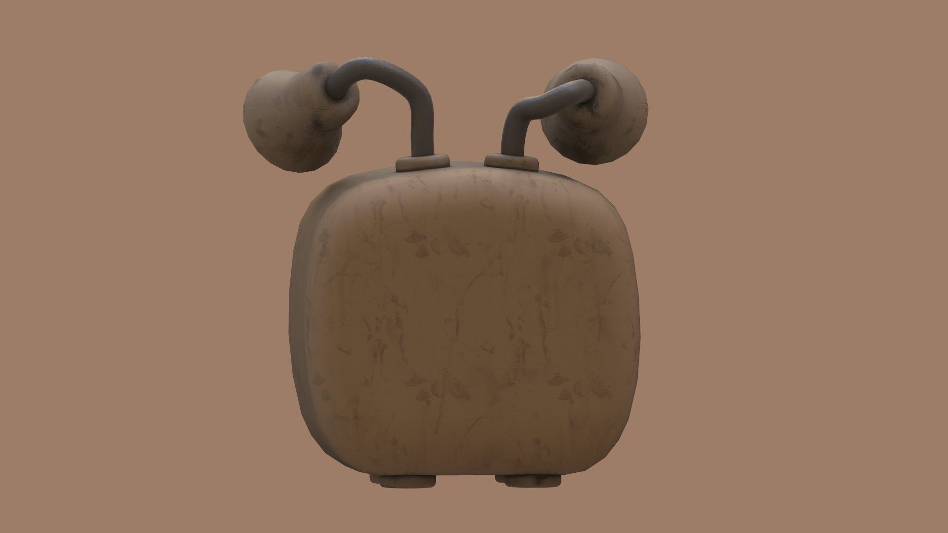 Stylized Cartoony Imp TV Low-poly 3D model_12