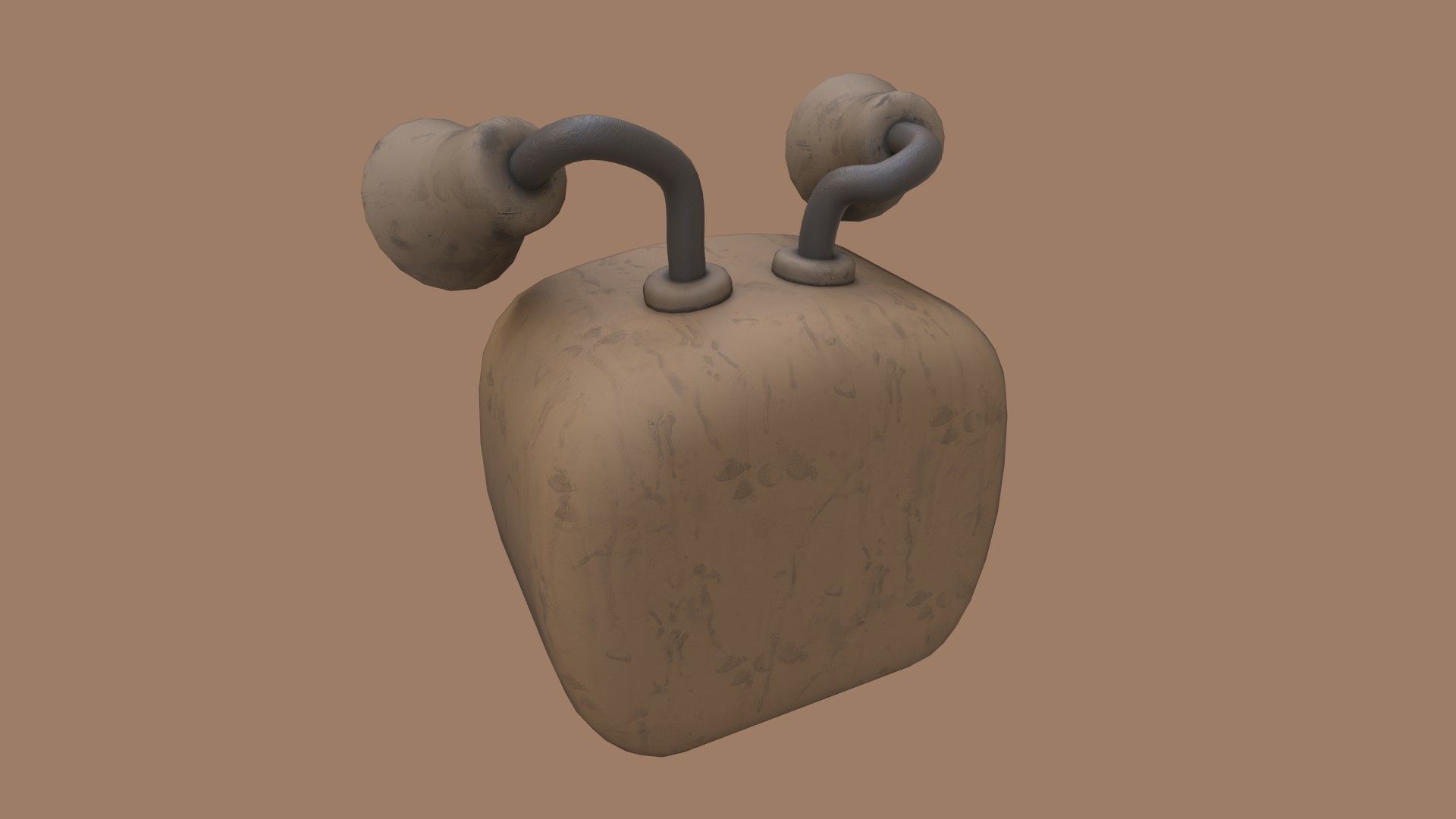 Stylized Cartoony Imp TV Low-poly 3D model_7