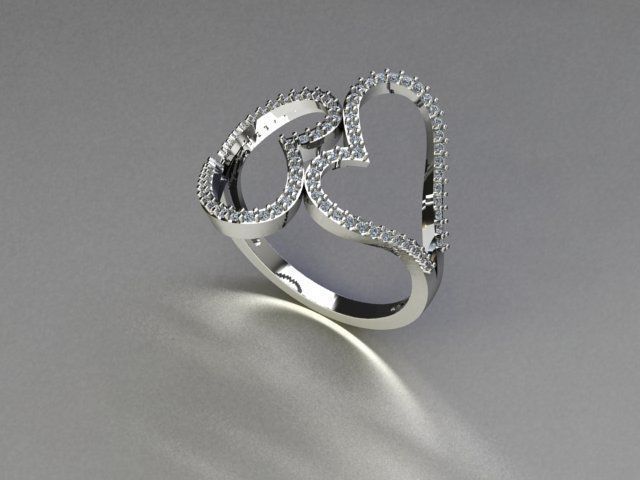 ring jewelry 3D print model_3