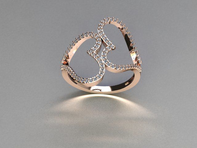 ring jewelry 3D print model_2