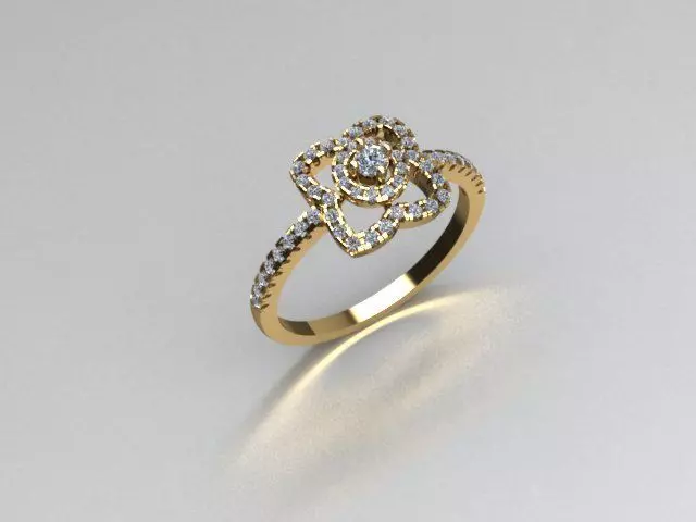 ring jewelry 3D print model_0