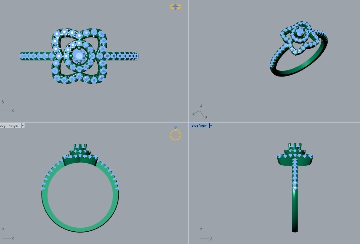 ring jewelry 3D print model_4