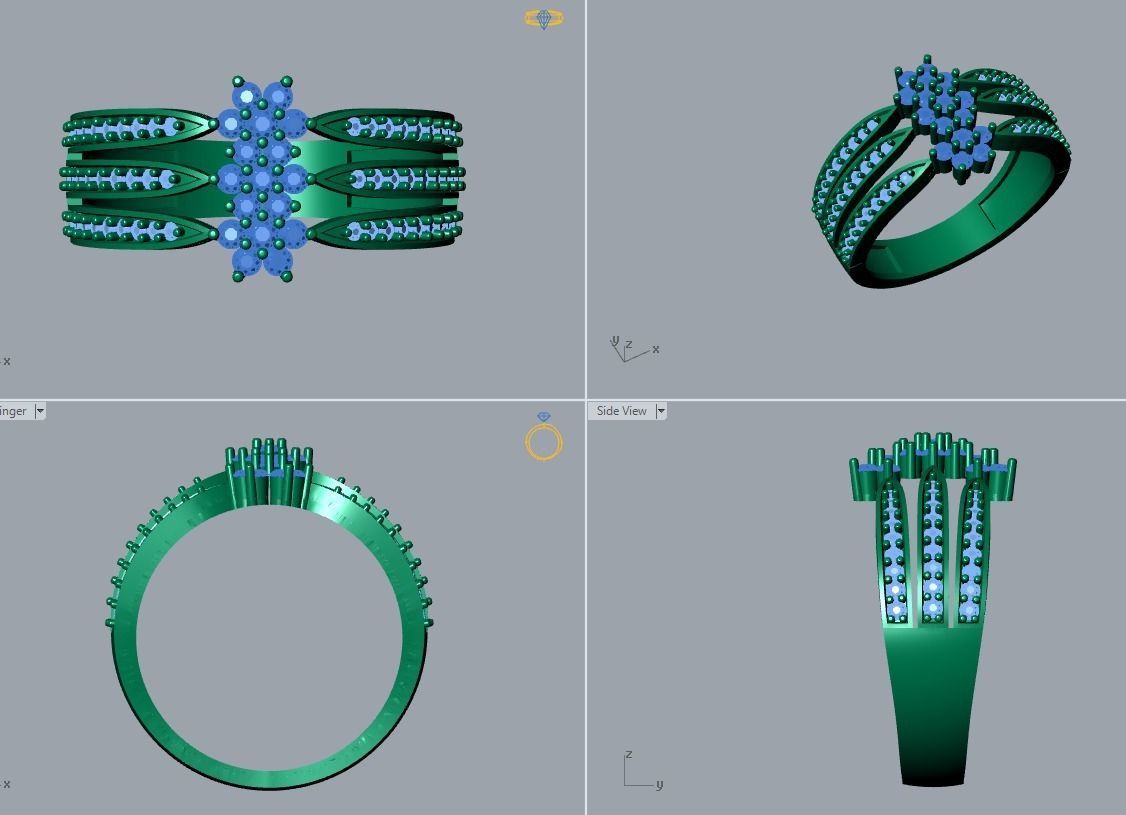 ring jewelry 3D print model_4