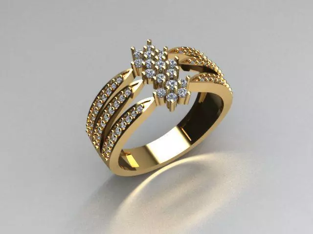 ring jewelry 3D print model_0