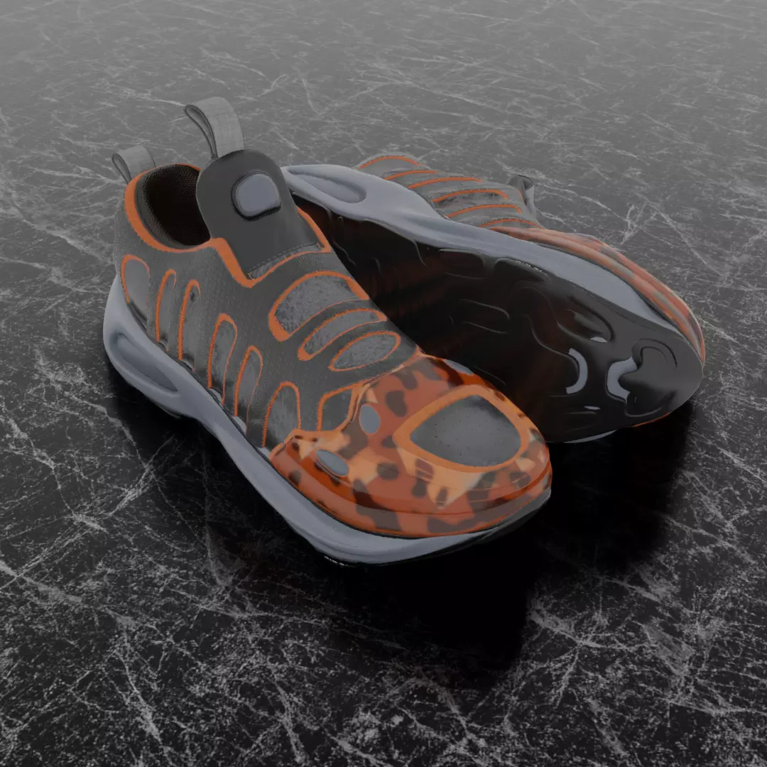 CUSTOM 3D SHOE - AVATAR SHOE Low-poly 3D model_0