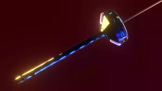 Gantz anime-manga katana lowpoly    Low-poly 3D model