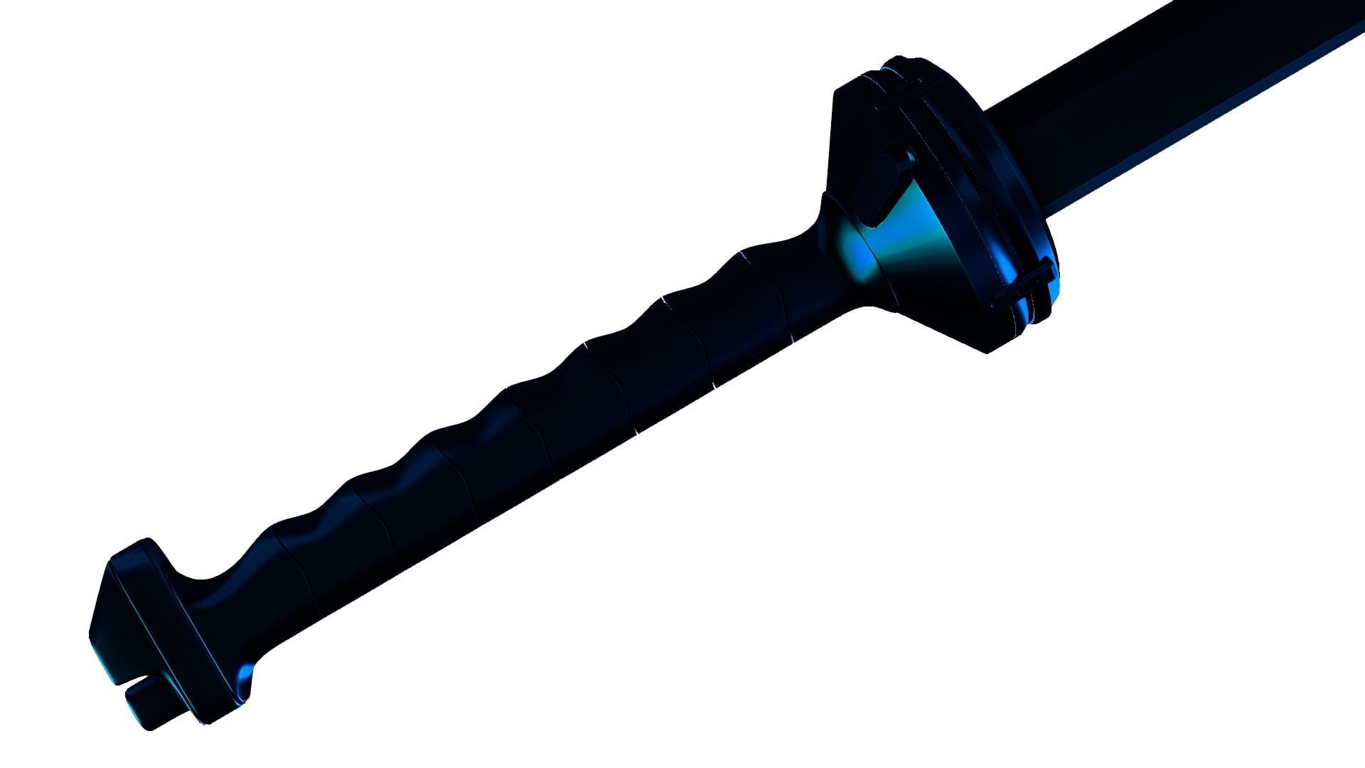 Gantz anime-manga katana lowpoly Low-poly 3D model_13