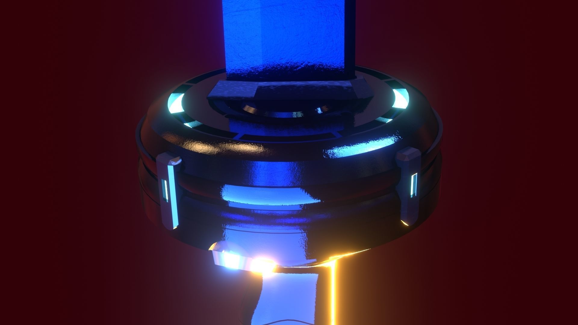 Gantz anime-manga katana lowpoly Low-poly 3D model_3