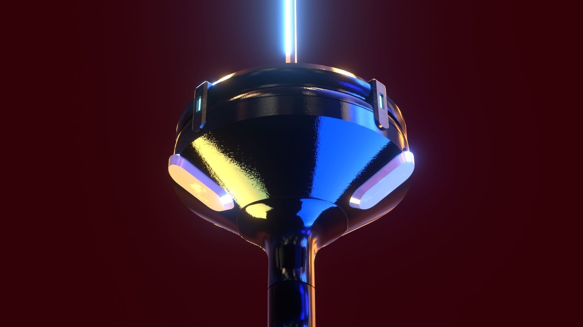 Gantz anime-manga katana lowpoly Low-poly 3D model_10