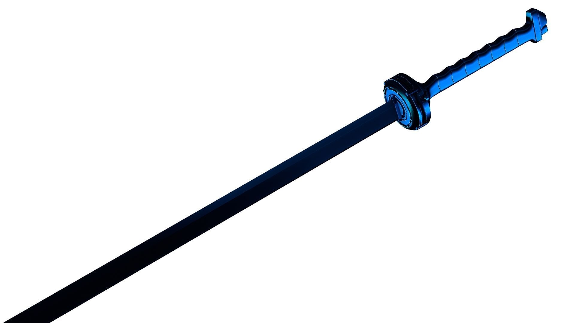 Gantz anime-manga katana lowpoly Low-poly 3D model_20