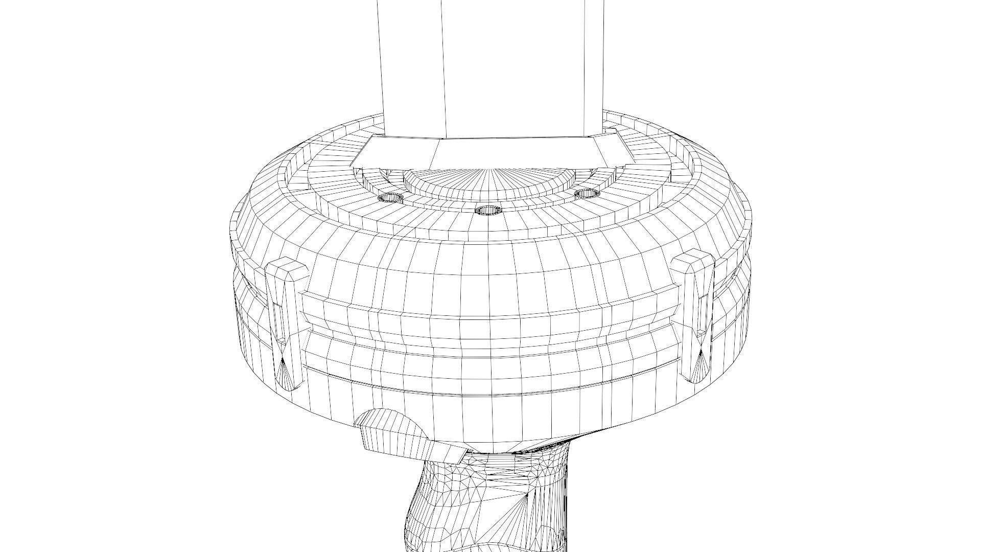 Gantz anime-manga katana lowpoly Low-poly 3D model_25