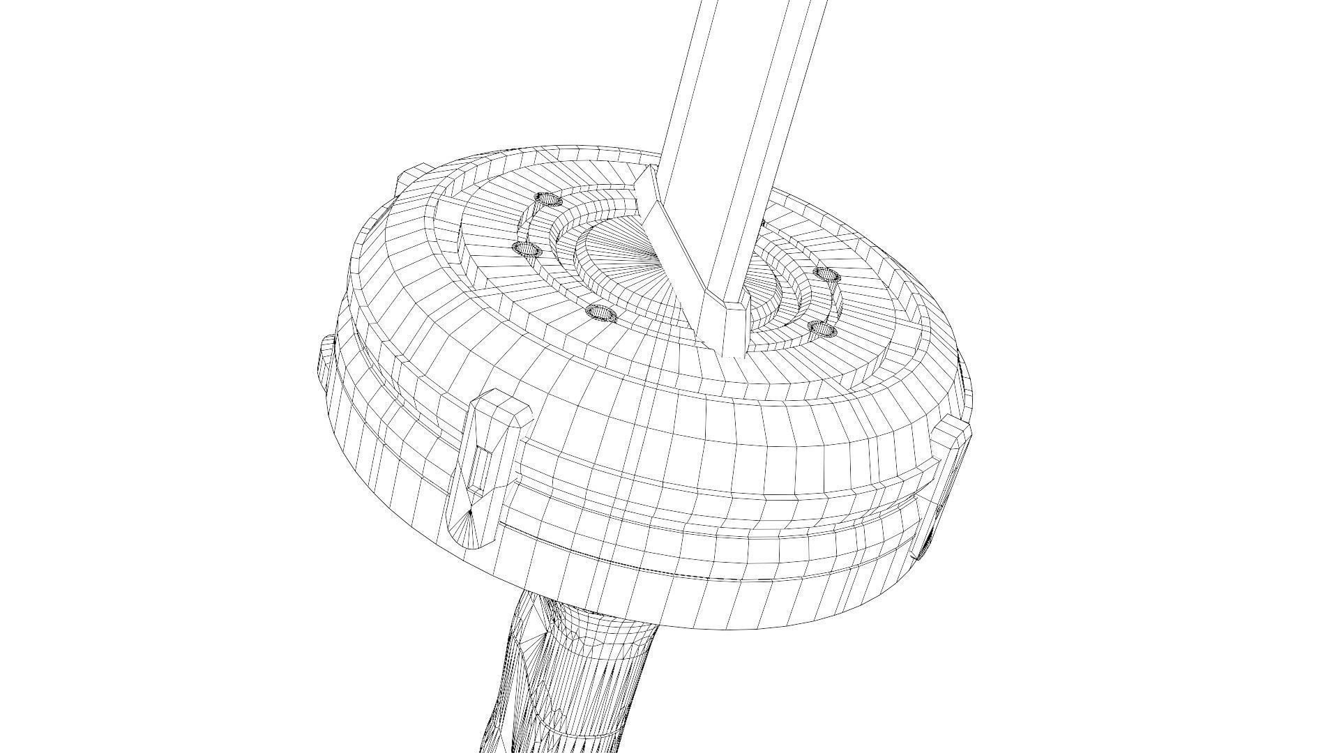 Gantz anime-manga katana lowpoly Low-poly 3D model_33
