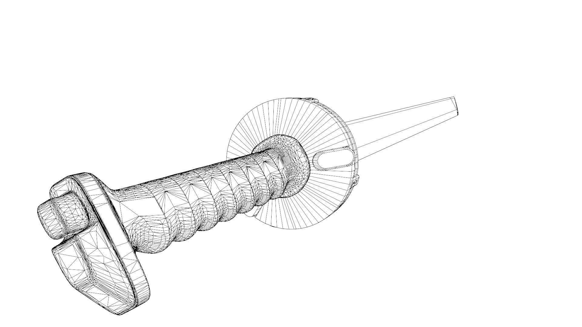 Gantz anime-manga katana lowpoly Low-poly 3D model_28