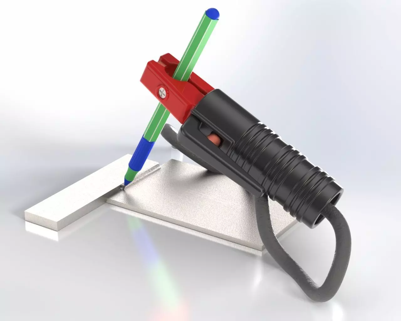 Electrode holder 3D print model_0