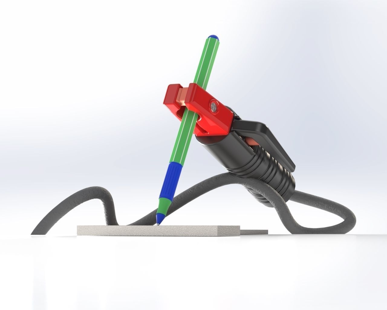 Electrode holder 3D print model_2