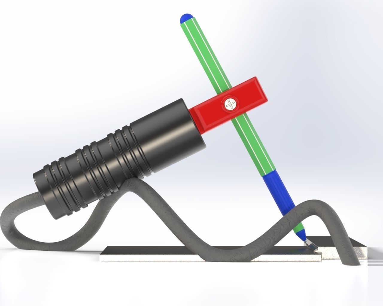 Electrode holder 3D print model_4