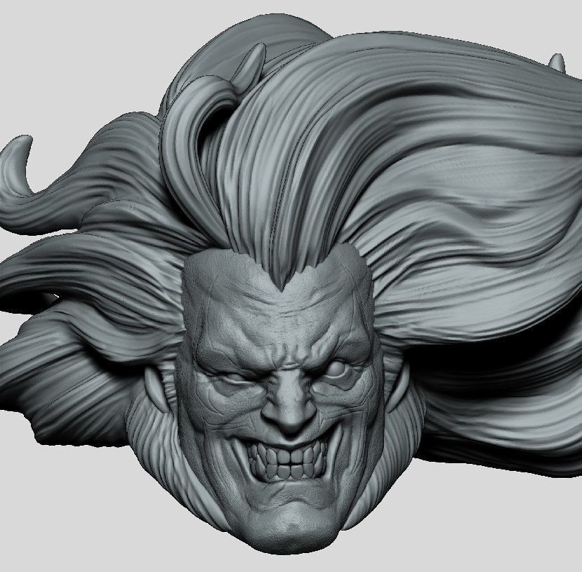 LOBO DC - HEAD CUSTOM  3D print model_2