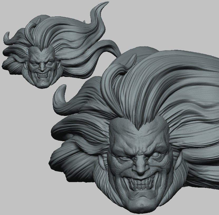 LOBO DC - HEAD CUSTOM  3D print model_3