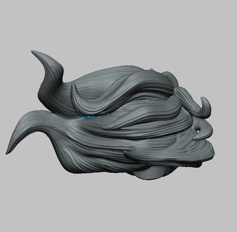 LOBO DC - HEAD CUSTOM  3D print model_14