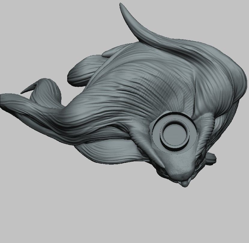 LOBO DC - HEAD CUSTOM  3D print model_16