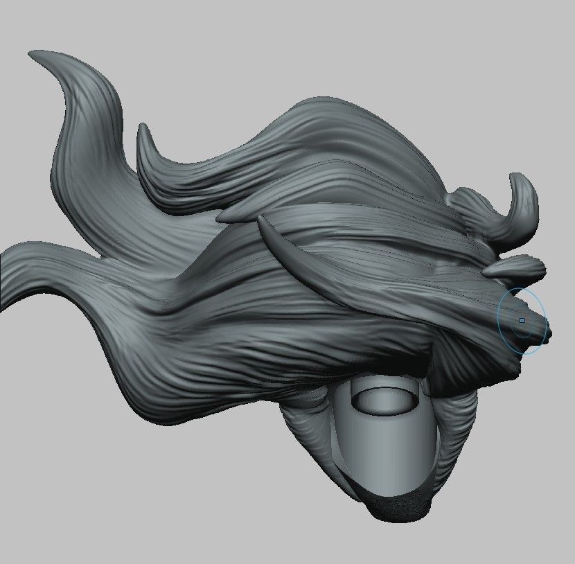 LOBO DC - HEAD CUSTOM  3D print model_15
